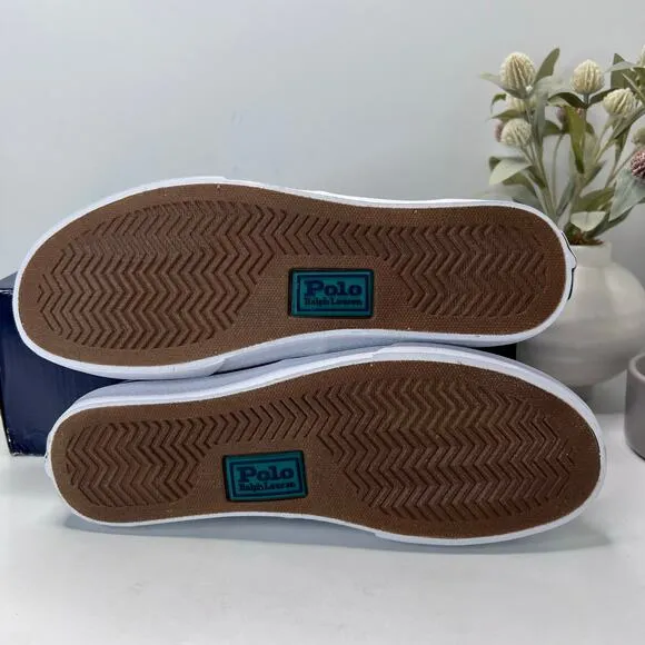 Polo Ralph Lauren Keaton Pony Low-Top Canvas Sneaker Light Blue Men's 11 D NWB