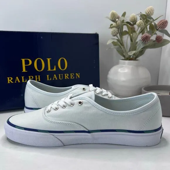 Polo Ralph Lauren Keaton Pony Low-Top Canvas Sneaker Light Blue Men's 11 D NWB