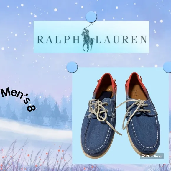 Polo Ralph Lauren Merton Boat Shoes USA Ombre