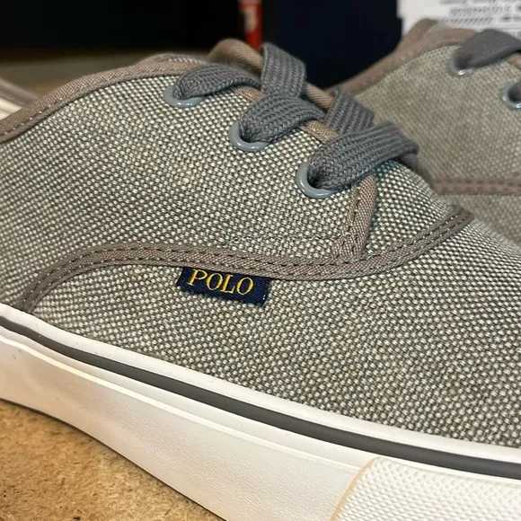 Polo Ralph Lauren Morray Boat Deck shoes sneakers Burlap grey Mens Size 11