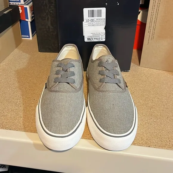 Polo Ralph Lauren Morray Boat Deck shoes sneakers Burlap grey Mens Size 11