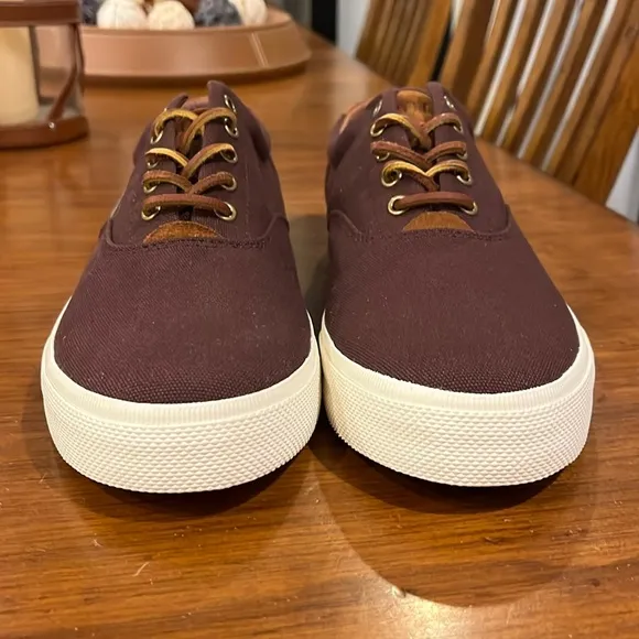 Polo Ralph Lauren Vaughn Boat Deck Shoes Sneakers new wine Men’s Size 11