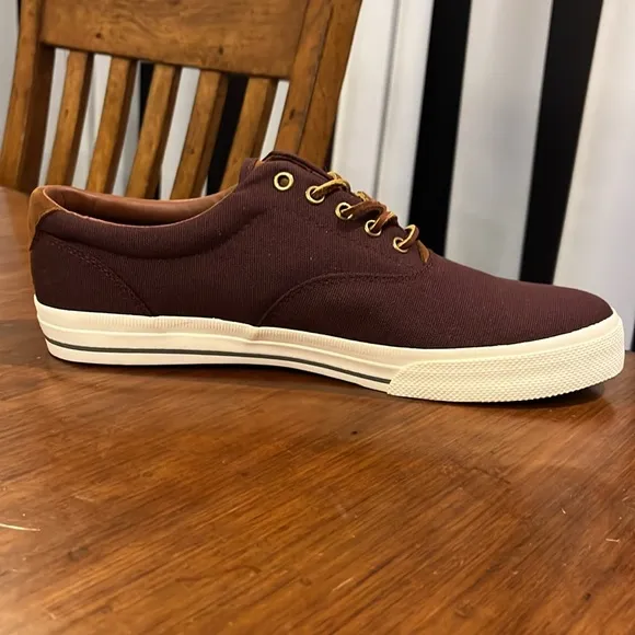 Polo Ralph Lauren Vaughn Boat Deck Shoes Sneakers new wine Men’s Size 11