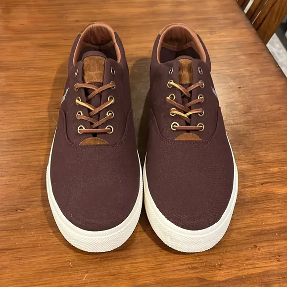 Polo Ralph Lauren Vaughn Boat Deck Shoes Sneakers new wine Men’s Size 11