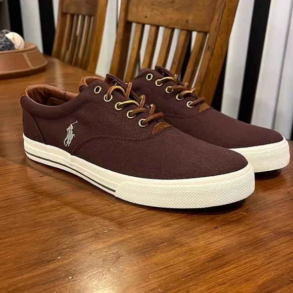 Polo Ralph Lauren Vaughn Boat Deck Shoes Sneakers new wine Men’s Size 11