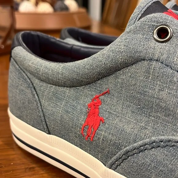 Polo Ralph Lauren Vaughn Chambray boat shoes sneakers new Mens Size 12