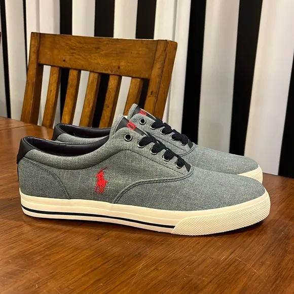Polo Ralph Lauren Vaughn Chambray boat shoes sneakers new Mens Size 12