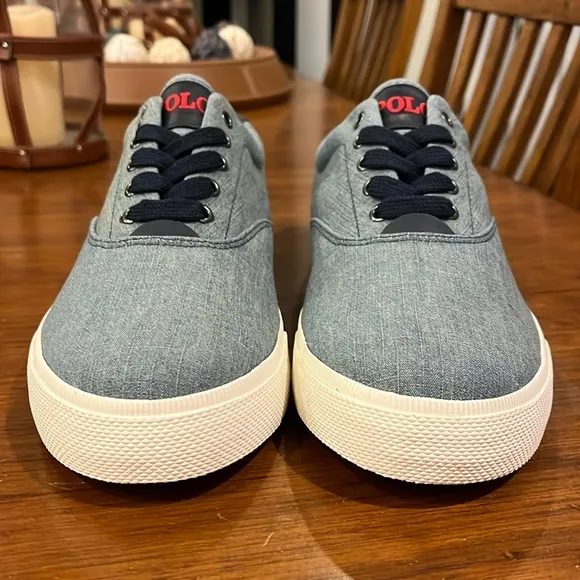 Polo Ralph Lauren Vaughn Chambray boat shoes sneakers new Mens Size 12