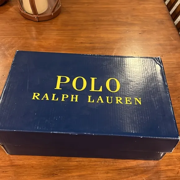 Polo Ralph Lauren Vaughn Khaki Critter boat shoes sneakers new Mens 9.5
