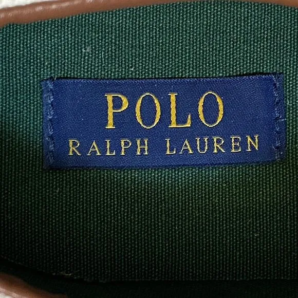Polo Ralph Lauren White Faxon Low Top Sneakers Boat Shoes Casual Men's 14