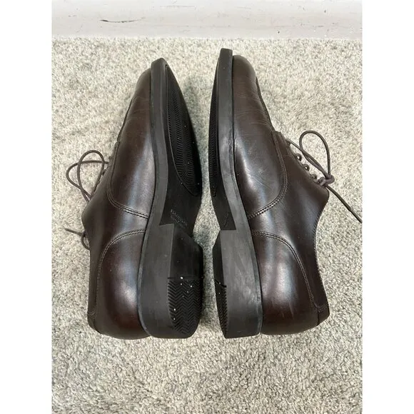 Polo Sport Ralph Lauren Oxford Dress Shoes Men's 10.5 D Brown Leather‎