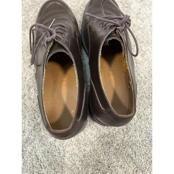 Polo Sport Ralph Lauren Oxford Dress Shoes Men's 10.5 D Brown Leather‎