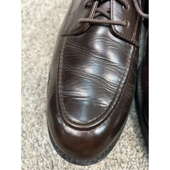 Polo Sport Ralph Lauren Oxford Dress Shoes Men's 10.5 D Brown Leather‎