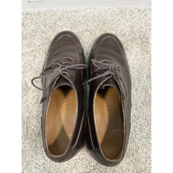 Polo Sport Ralph Lauren Oxford Dress Shoes Men's 10.5 D Brown Leather‎