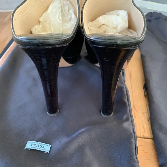 Prada Fringe Tassel Mules