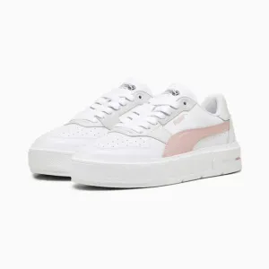 Puma Cali Court Leather 393802-06 Sneaker Women 10 White Pink Tennis Shoes TF750