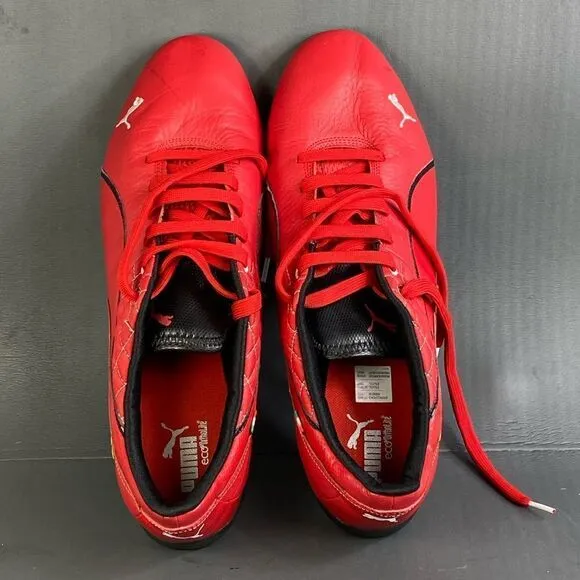 Puma drift cat 6 sf flash ferrari red leather shoes men's size 14