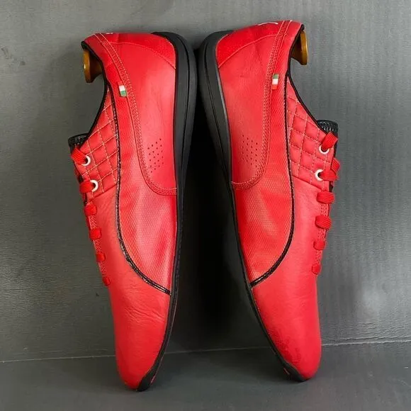 Puma drift cat 6 sf flash ferrari red leather shoes men's size 14