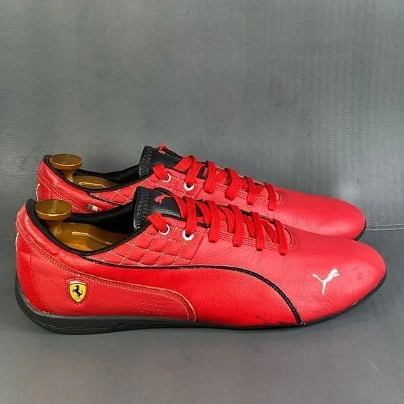 Puma drift cat 6 sf flash ferrari red leather shoes men's size 14