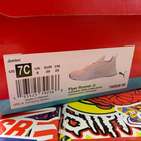 Puma Flyer Runner Light Pink Size 7 Youth / 8.5 Womens