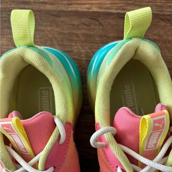 Puma for FP Movement Tye Dye Rise Sneakers Size US 9 Pastel Rainbow