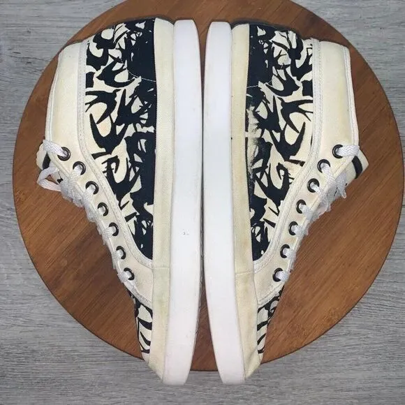 Puma McQ Alexander McQueen Men’s 8 Swallow Swarm White Canvas High Top Sneaker