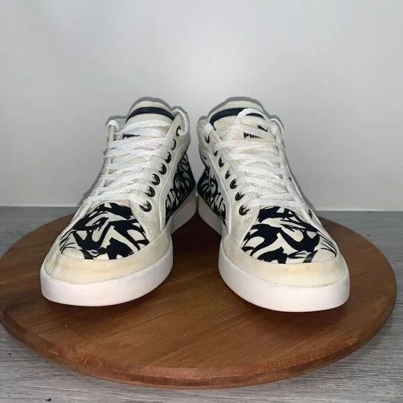 Puma McQ Alexander McQueen Men’s 8 Swallow Swarm White Canvas High Top Sneaker