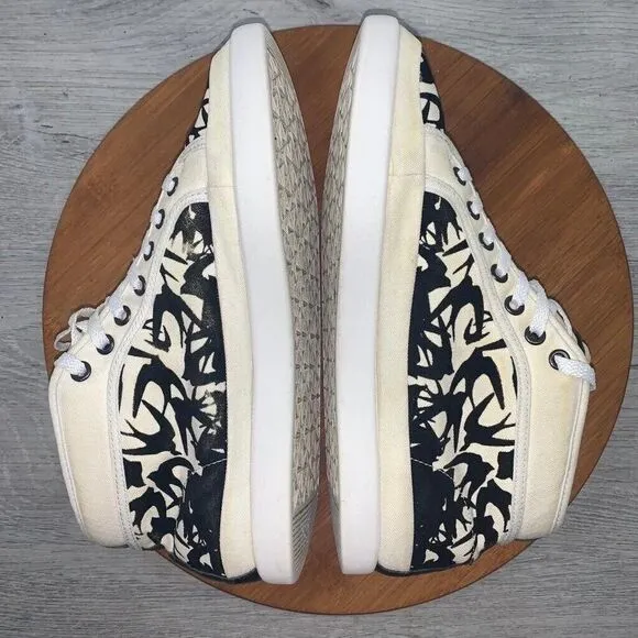 Puma McQ Alexander McQueen Men’s 8 Swallow Swarm White Canvas High Top Sneaker