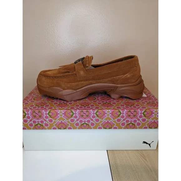 Puma Palomo X Nitefox Sd Loafers Brown Casual‎ Shoes 39681601 Mens Size 10