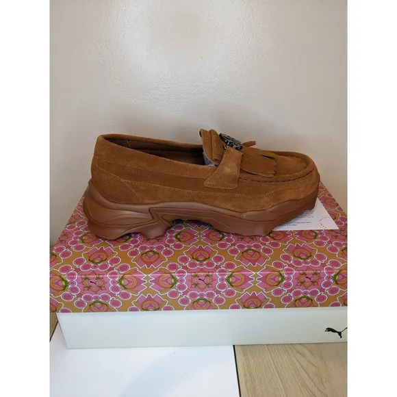 Puma Palomo X Nitefox Sd Loafers Brown Casual‎ Shoes 39681601 Mens Size 10