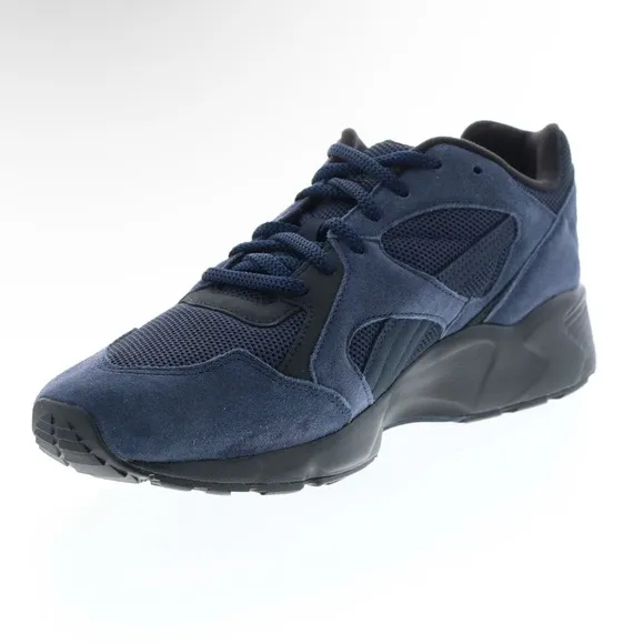 Puma Prevail Premium Men’s 9.5 Blue Canvas/Suede Lifestyle Sneakers Shoes••NEW••