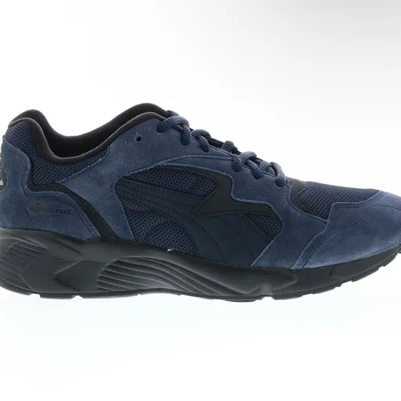 Puma Prevail Premium Men’s 9.5 Blue Canvas/Suede Lifestyle Sneakers Shoes••NEW••