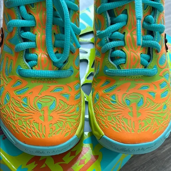 Puma Scooby Doo Melo MB4 Kids Sneakers - Vibrant Orange and Teal