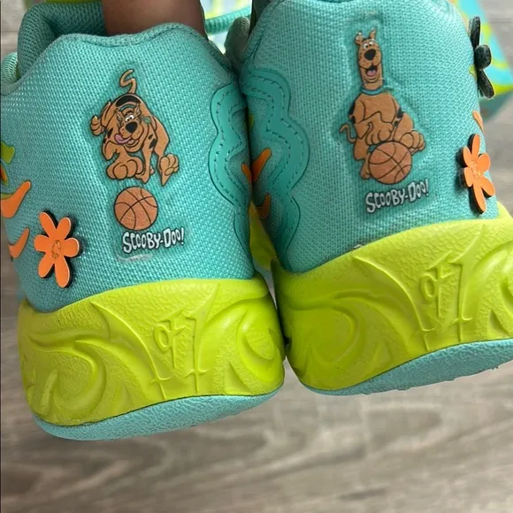 Puma Scooby Doo Melo MB4 Kids Sneakers - Vibrant Orange and Teal