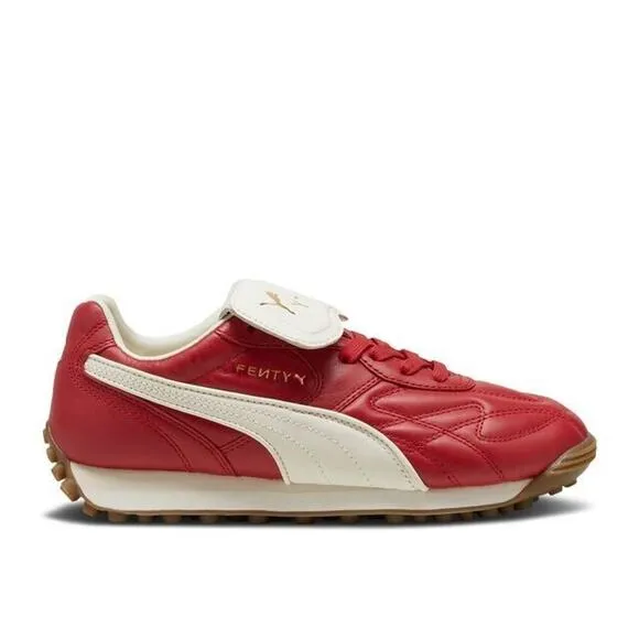 Puma x Fenty Avanti L Womens Size 7 Shoes Club Red Gum Leather Sneakers NEW