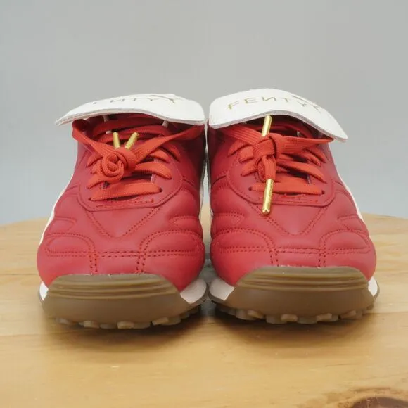 Puma x Fenty Avanti L Womens Size 7 Shoes Club Red Gum Leather Sneakers NEW