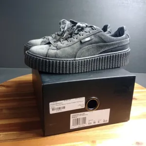 Puma X Fenty Rihanna Suede Creeper Platform Womens Gray Sneakers  Sz 9
