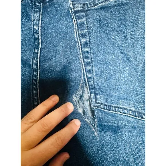 RAG &amp; BONE Dre Slim Dark Wash Ella Vintage Stretch Boyfriend Jeans size 31