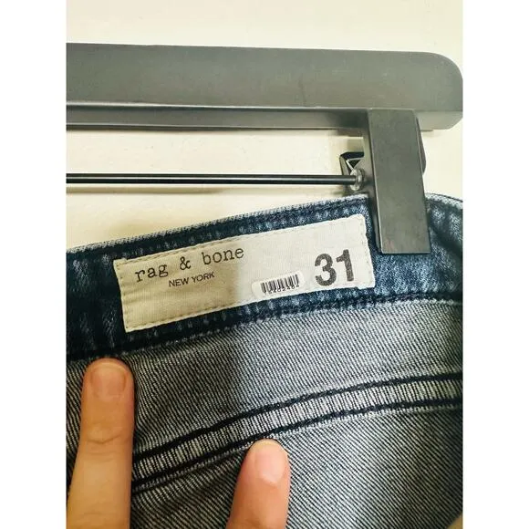 RAG &amp; BONE Dre Slim Dark Wash Ella Vintage Stretch Boyfriend Jeans size 31