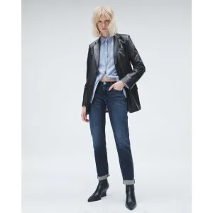 RAG &amp; BONE Dre Slim Dark Wash Ella Vintage Stretch Boyfriend Jeans size 31