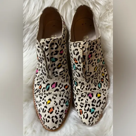 Rainbow Animal Print Loafers