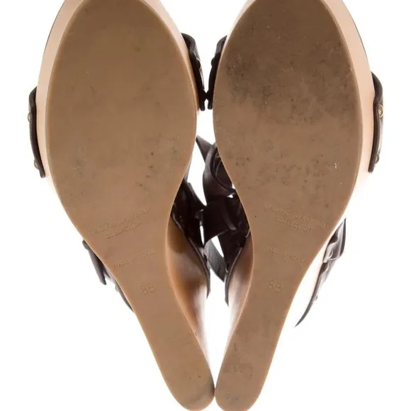 Ralph Lauren Collection Platform Sandals Wedges 8 🔥HP🔥