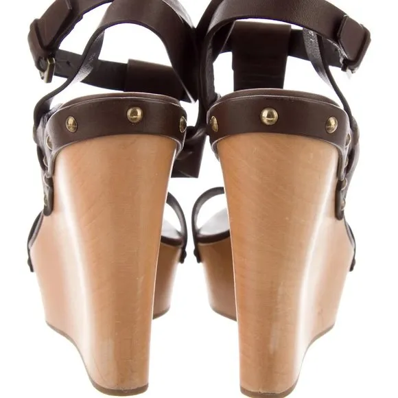 Ralph Lauren Collection Platform Sandals Wedges 8 🔥HP🔥