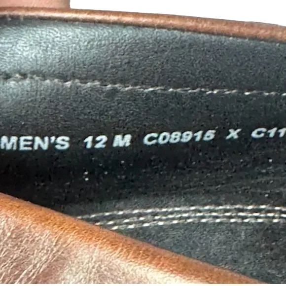 Rare Cole Haan Nike-Air Pebble Grain Penny Loafers Brown Leather Shoes Men’s 12M
