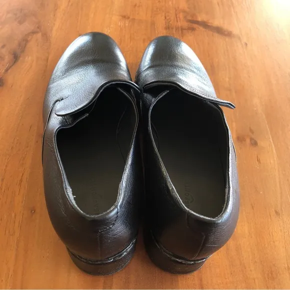 Rare Measponte Italian Hand‎ Made Black Leather Shoes Sz 37.5 - EUC