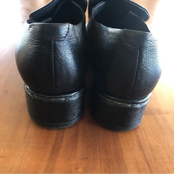 Rare Measponte Italian Hand‎ Made Black Leather Shoes Sz 37.5 - EUC