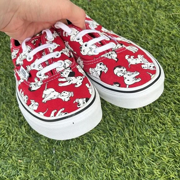 RARE Vans x Disney 101 Dalmatians Red Shoes Sneakers in Womens Size 6.5