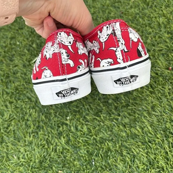 RARE Vans x Disney 101 Dalmatians Red Shoes Sneakers in Womens Size 6.5