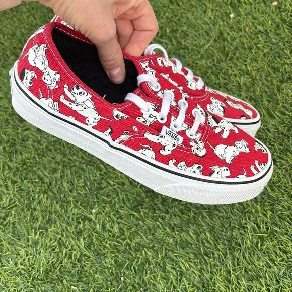 RARE Vans x Disney 101 Dalmatians Red Shoes Sneakers in Womens Size 6.5