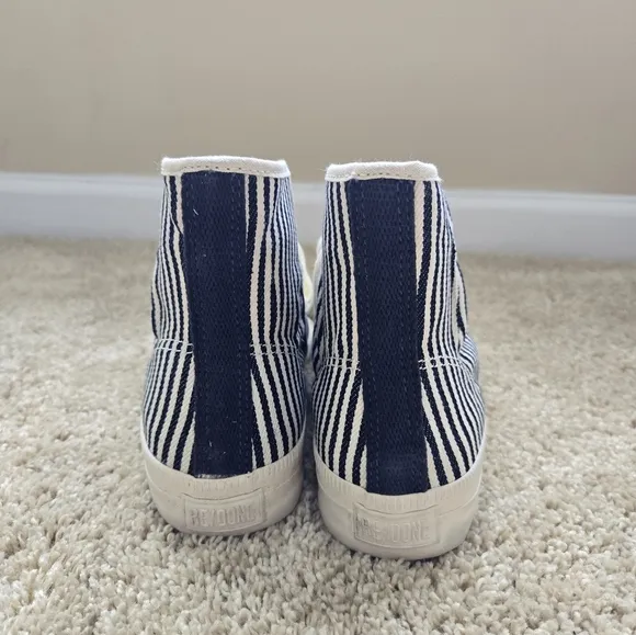 Re Done 90s High Top Sneaker Shoes Womens EU 36 Striped Canvas